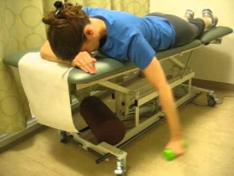 Scapula Setting T Exercise 7 - YouTube