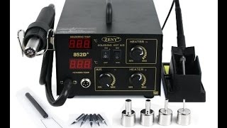 Zeny 2in1 SMD Rework Soldering Station Hot Air \u0026 Iron 852D+