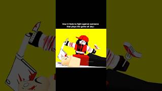 Vanity attacks a bald dude. #roblox #animation #shorts