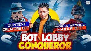 Bot Lobby Conqueror | Pakistani Community Content Creators Are Bots?🤣 | Pubg Mobile | How Brand