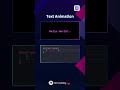 Text Animation using html css #mrcodding #explore #shorts