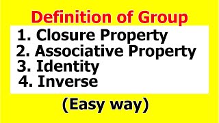 1. What is Group ? | Definition of Group | Binary Operation | Group theory Bsc