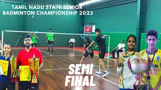 LOKESH ANUSHA vs ARJUN KRISHNAN JERLIN || Mixed Doubles - SemiFinal || TN State Championship 2023