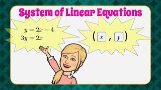 Solve the System of Linear Equations Using Substitution | 8.EE.C.8 ππ