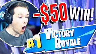 Fortnite VICTORY ROYALE costs me $50..