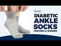 Diabetic Ankle Socks for Women & Men | Neuropathy Diabetic Compression Socks | Pembrook