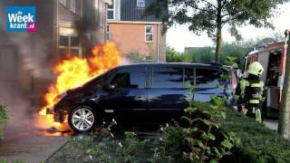 Autobrand - Natuursteen - Houten