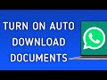 How To Turn On Auto Download For Documents On WhatsApp App On PC (New Update)