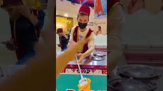 Turkish boy usman at packages mall Lahore Pakistan ISTANBUL DONDURMA #icecream #turkishicecream