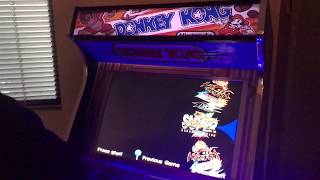 21” LED Donkey Kong Bartop Arcade with Hyperspin, Taito X Gameplay