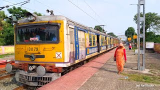 Howrah Katwa Emu Local Train Arrive \u0026 Departure From Somra Bazar Station | Eastern Railway