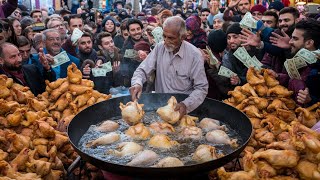 Amazing Breakfast Street Food in Afghanistan | Traditional Afghani Breakfast | Liver Fry