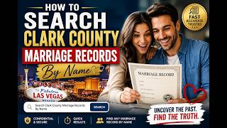 How search Clark County marriage records by name
