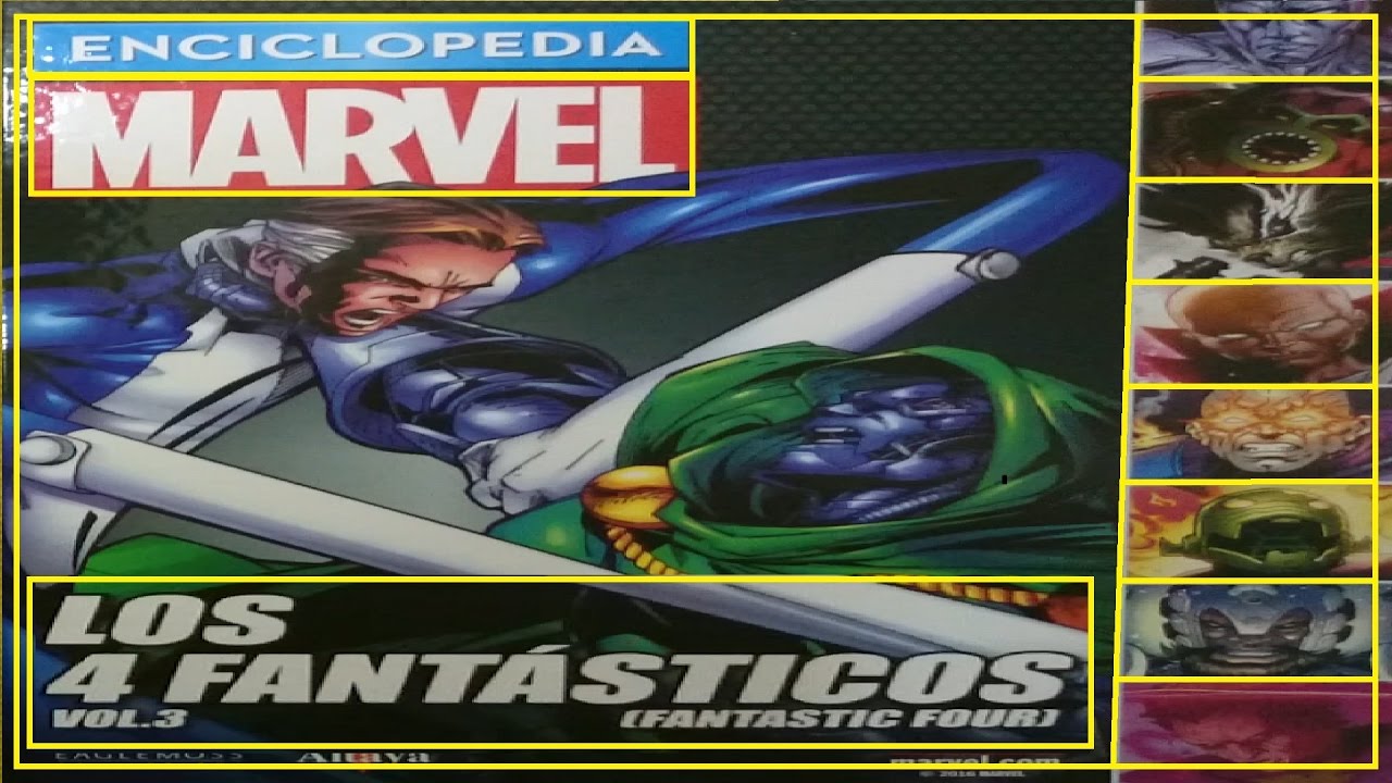 Enciclopedia Marvel Tomo 26 Vol 3 - LOS 4 FANTASTICOS!! - YouTube