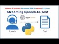 Amazon Transcribe to stream Speech-to-Text with python