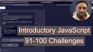 Step-by-Step FreeCodeCamp JavaScript Tutorial: 91-100 Easy Beginner Challenges!