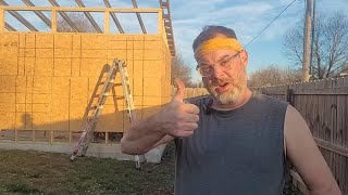 shaboque: episode 4 [workshop build] - cooking breakfast / building the roof overhangs (part 1)