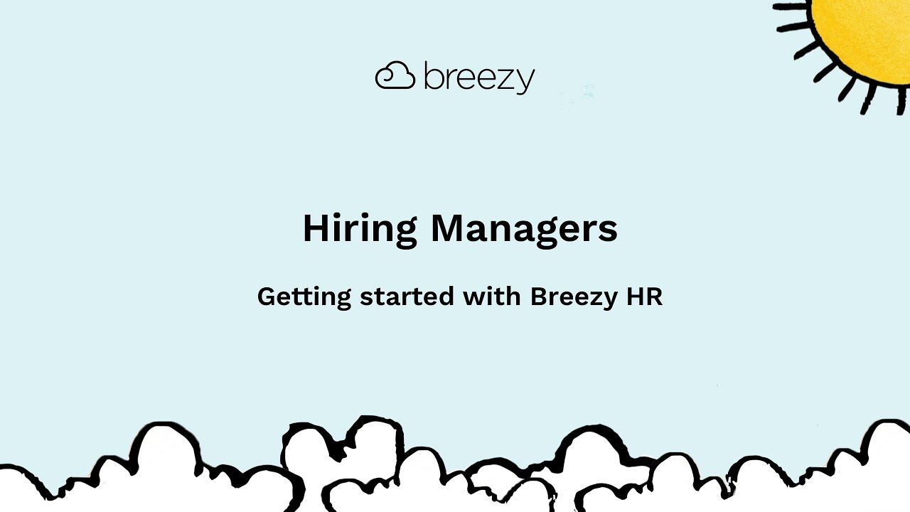 Getting Started As A Hiring Manager Breezy Hr Youtube
