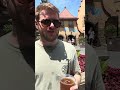 drinking fake german beer at epcot