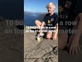 10 Bottle Flips In A Row On Top Of A 1000 Meter Cliff #shorts