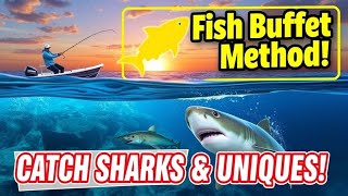 Master the Fish Buffet Method: Catch Sharks \u0026 Uniques in Real VR Fishing!