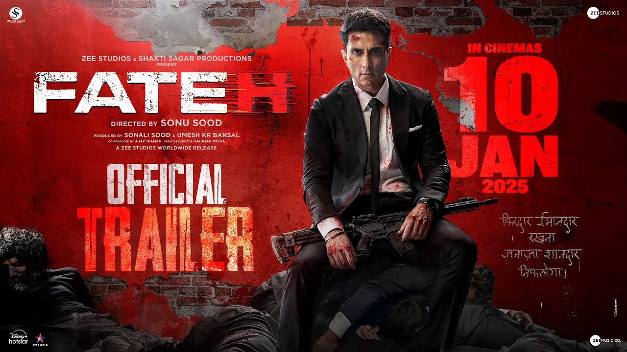 Fateh Official Trailer L Sonu Sood Jacqueline Fernandez In