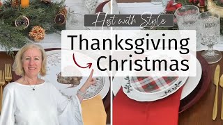 *QUICK & EASY* Thanksgiving to Christmas Tablescape Transition