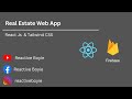 Real Estate Web App with React Js  & Tailwind CSS