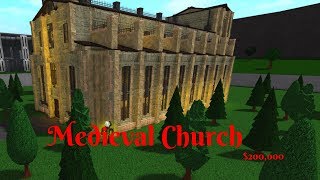 ROBLOX BLOXBURG Medieval Church!