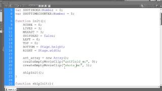 Flash Asteroids Game 7 - Creating Asteroids