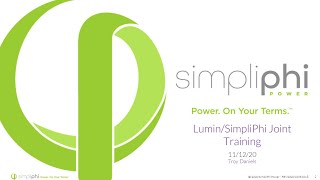 SimpliPhi Elite IQ Installer Training: Control Your Energy Storage Co-Hosted By Lumin