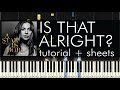 A Star Is Born - Is That Alright? - Piano Tutorial - Synthesia