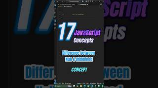 17/100 Null vs Undefined #coding #javascript #frontend #webdevelopment #interview #job