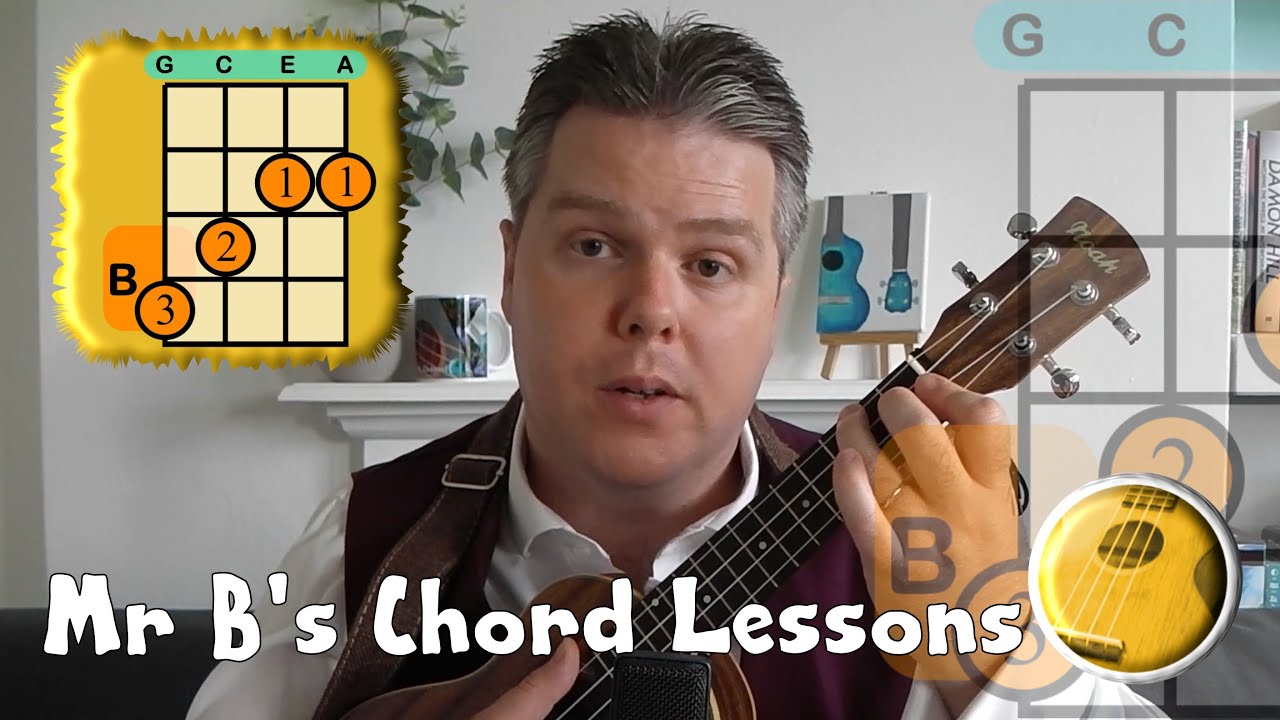 How To Play The B Chord | Mr B's Ukulele Channel - YouTube