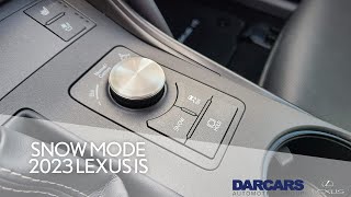 Activate Snow Mode on the 2023 Lexus IS