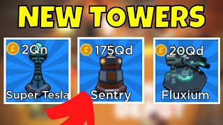 NEW TOWERS UPDATE IN ROBLOX DEFENDERS DEPOT