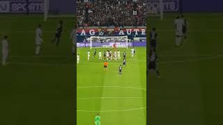 Messi Unlucky Free Kick Against Lyon