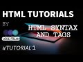 HTML5 BASIC SYNTAX HEADING TAGS AND PARAGRAPH TAG | HTML SERIES TUTORIAL-1 | LEARN HTML | HTML BASIC