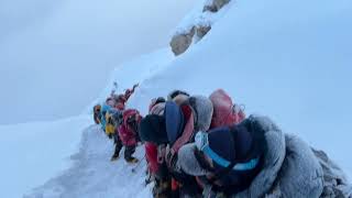 Summit view of mt Manaslu 8163m