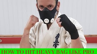 How to hit a HEAVY BAG for BEGINNERS and PRO fighters. Savage KYOKUSHIN KARATE training.