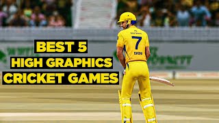 Best High Graphics Cricket Games For Android | Top 5 Best Cricket Games for Android Tamil