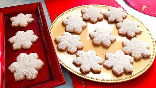 BISCOTTI FIOCCO DI NEVE- I biscotti per le vostre feste-Friabili e buonissimi-Si sciolgono in bocca