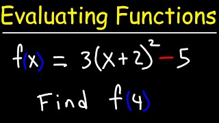 GED Math - Evaluating Functions