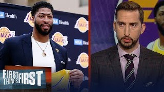 Nick Wright doesn't think it's championship or bust for AD & the Lakers | NBA | FIRST THINGS FIRST