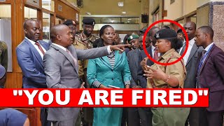 "YOU ARE FIRED" See why CS Kindiki fired this police officer live on Camera at Nyayo house!