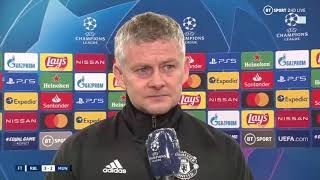 RB Leipzig 3 Manchester United 2 Ole Gunnar Post Match Interview
