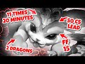 11 TIMES IN 20 MINUTES. 50 CS LEAD. 2 DRAGON LEAD. FF 15. GOING INSANE FOR 23 MINUTES STRAIGHT!!!