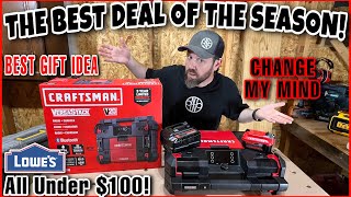 😍📣 DEAL OF THE SEASON! Unboxing \u0026 Review! FREE CRAFTSMAN Bluetooth/Radio/Charge w/ 4Ah Starter Kit