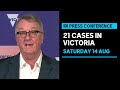 DAILY UPDATE: 21 cases of COVID-19 confirmed in Victoria | ABC News