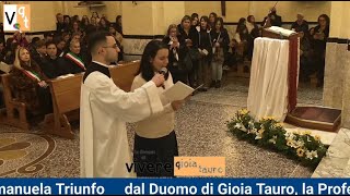 Dal Duomo di Gioia Tauro la Professione Monastica di Emanuela Triunfo